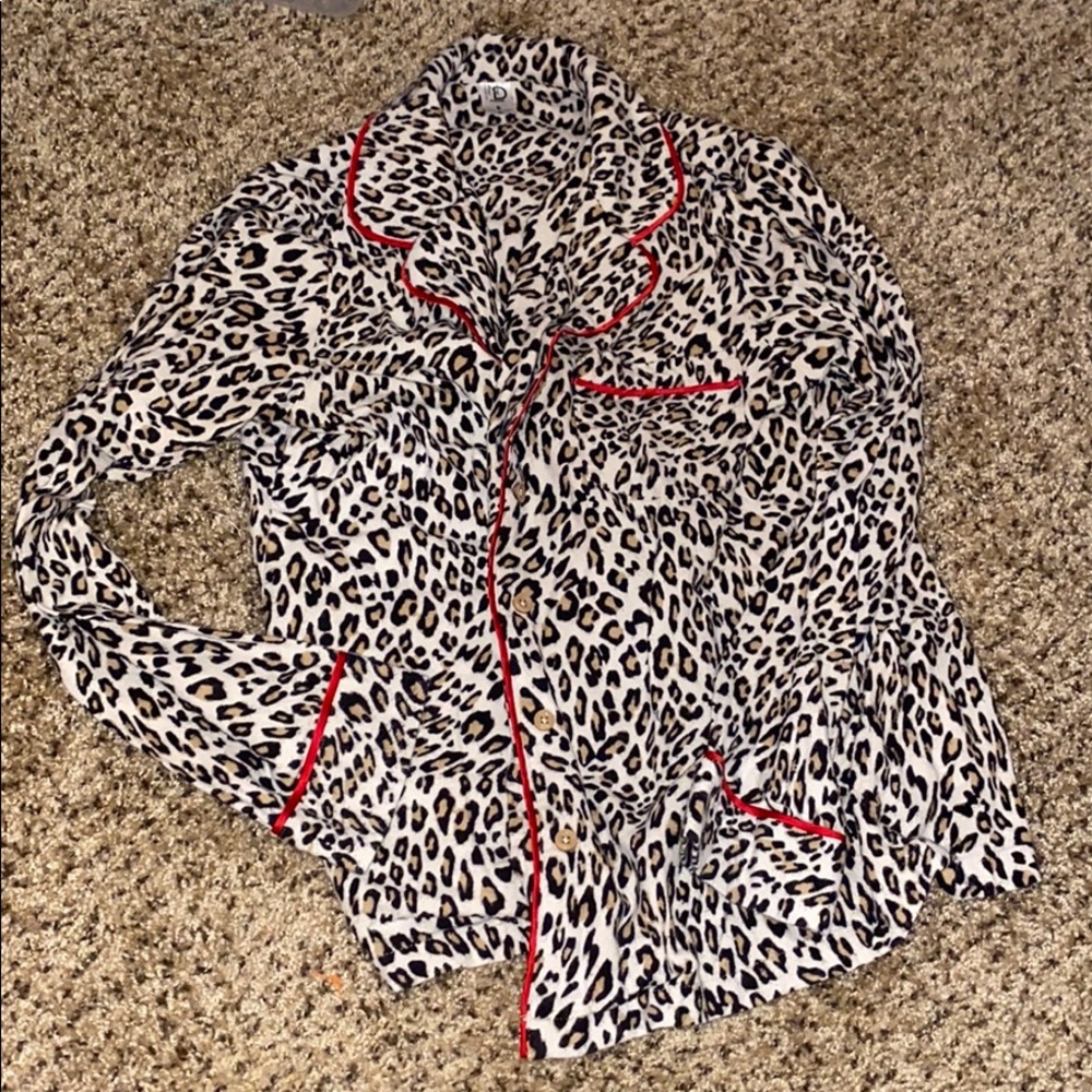 Cheetah Print Pajamas Set